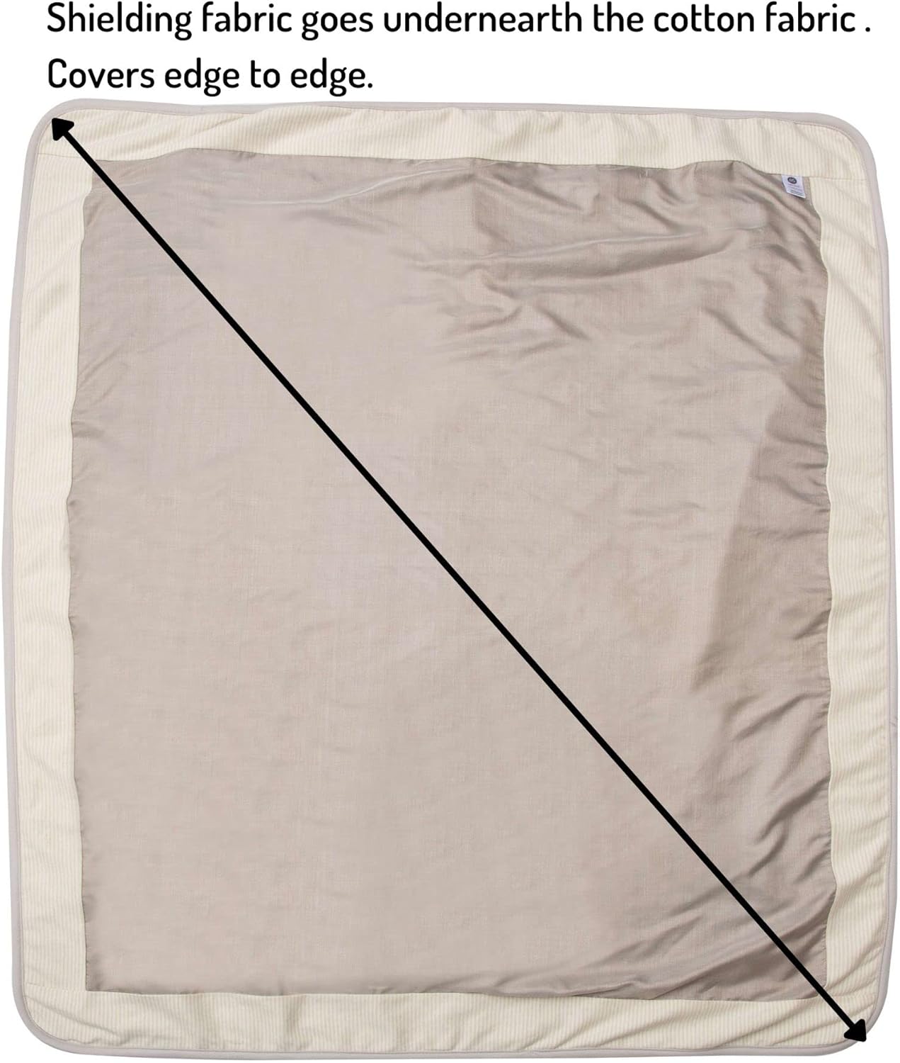 Radia Smart® EMF Decke, HF-Abschirmung WLAN Bluetooth-Strahlenschutz, Bio-Baumwolle 90 x 110 cm