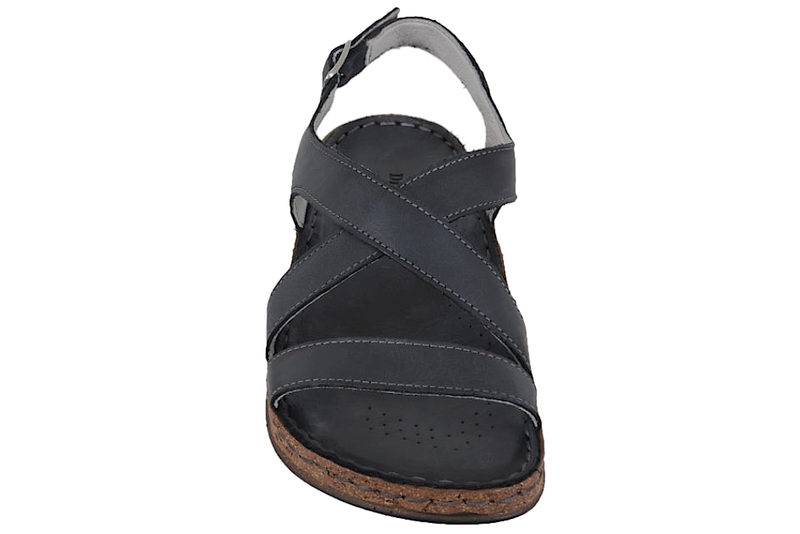 COPENHAGEN SHOES SANDAL I SORT GLATSKIND