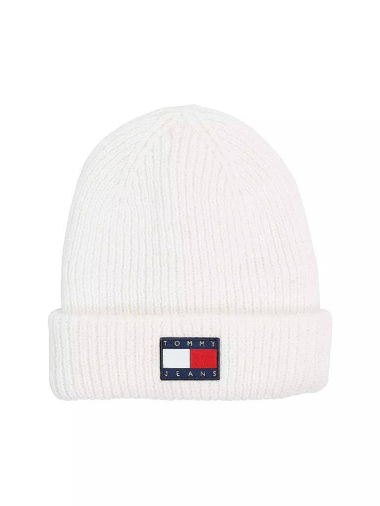 TOMMY JEANS Mütze - Haube weiss