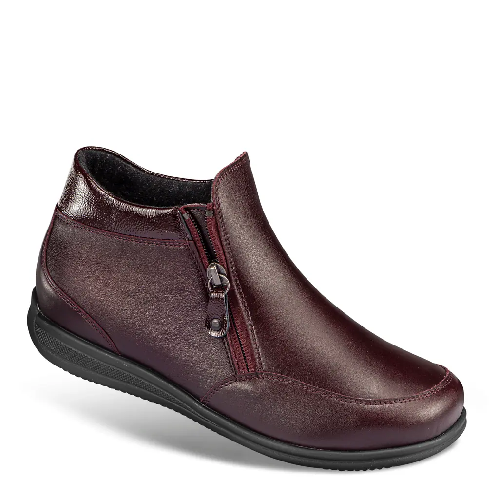 DAMEN - Stiefelette RENATE aubergine