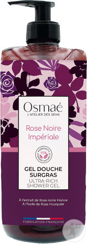 Osmaé Gel Douche Surgras Rose Noire Impériale Flacon Pompe 1l