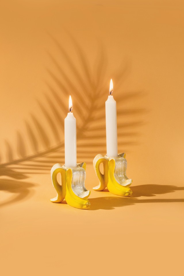 Lysestage - Banana Romance (2 stk.)