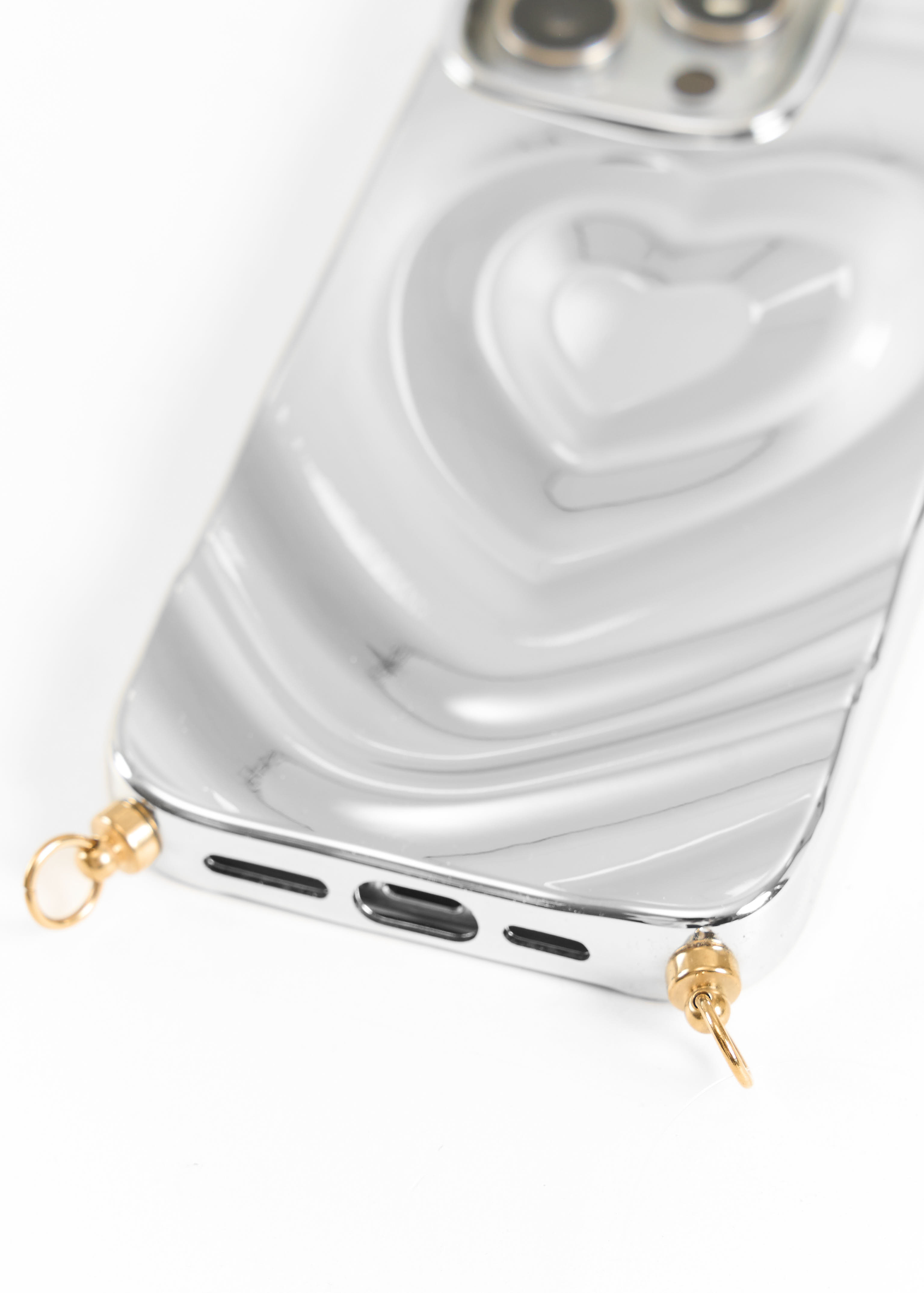 Hailey telefoonhoes zilver