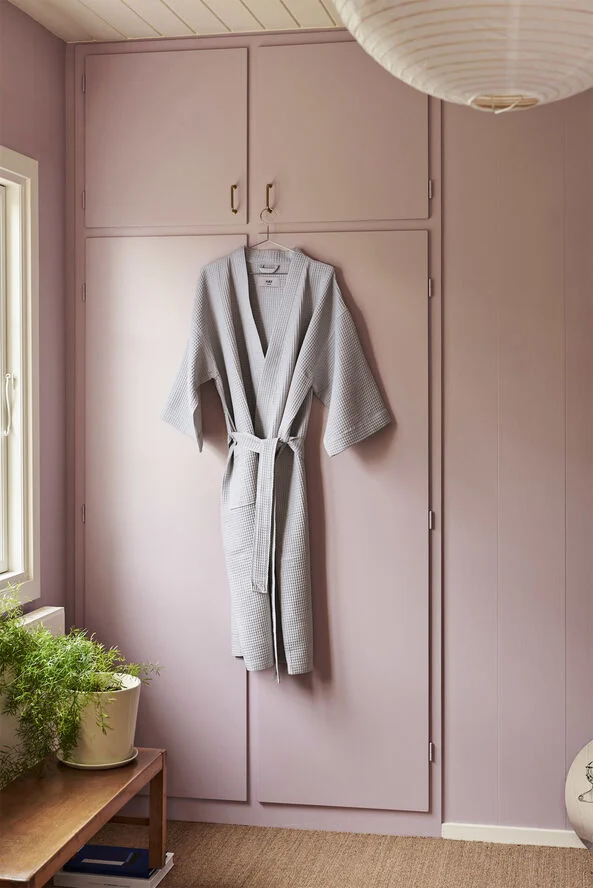 Hay Waffle Bathrobe-Grey Grey