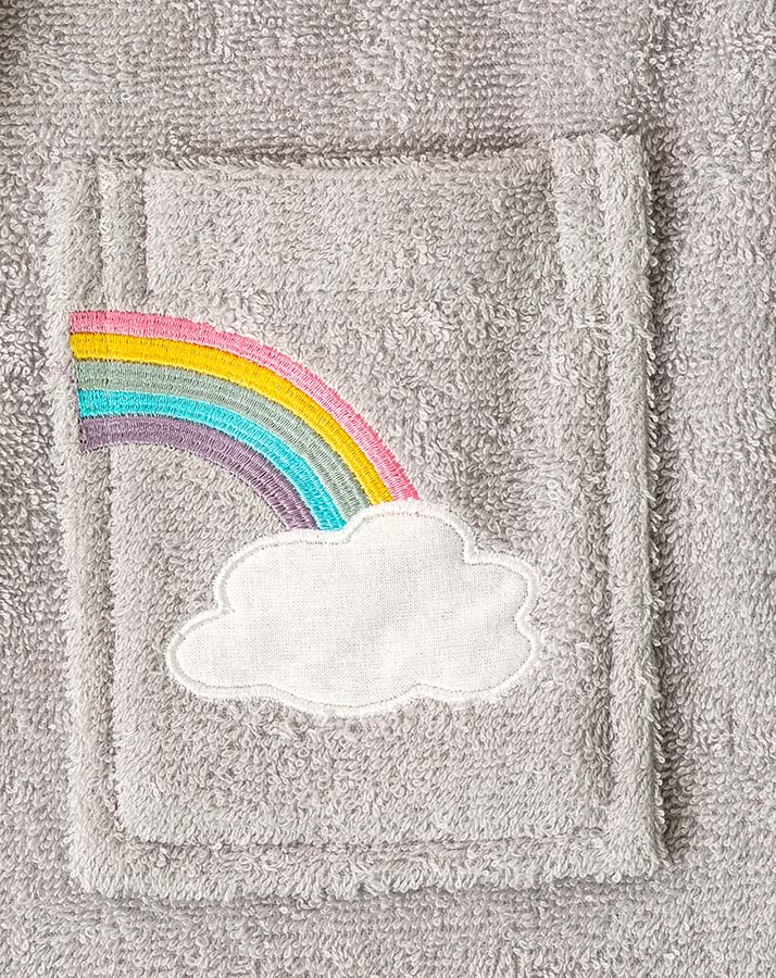 Bademantel WOLKE in grau