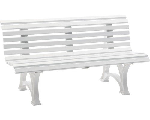 Blome Helgoland tuinbank, kunststof, 3-zits, wit
