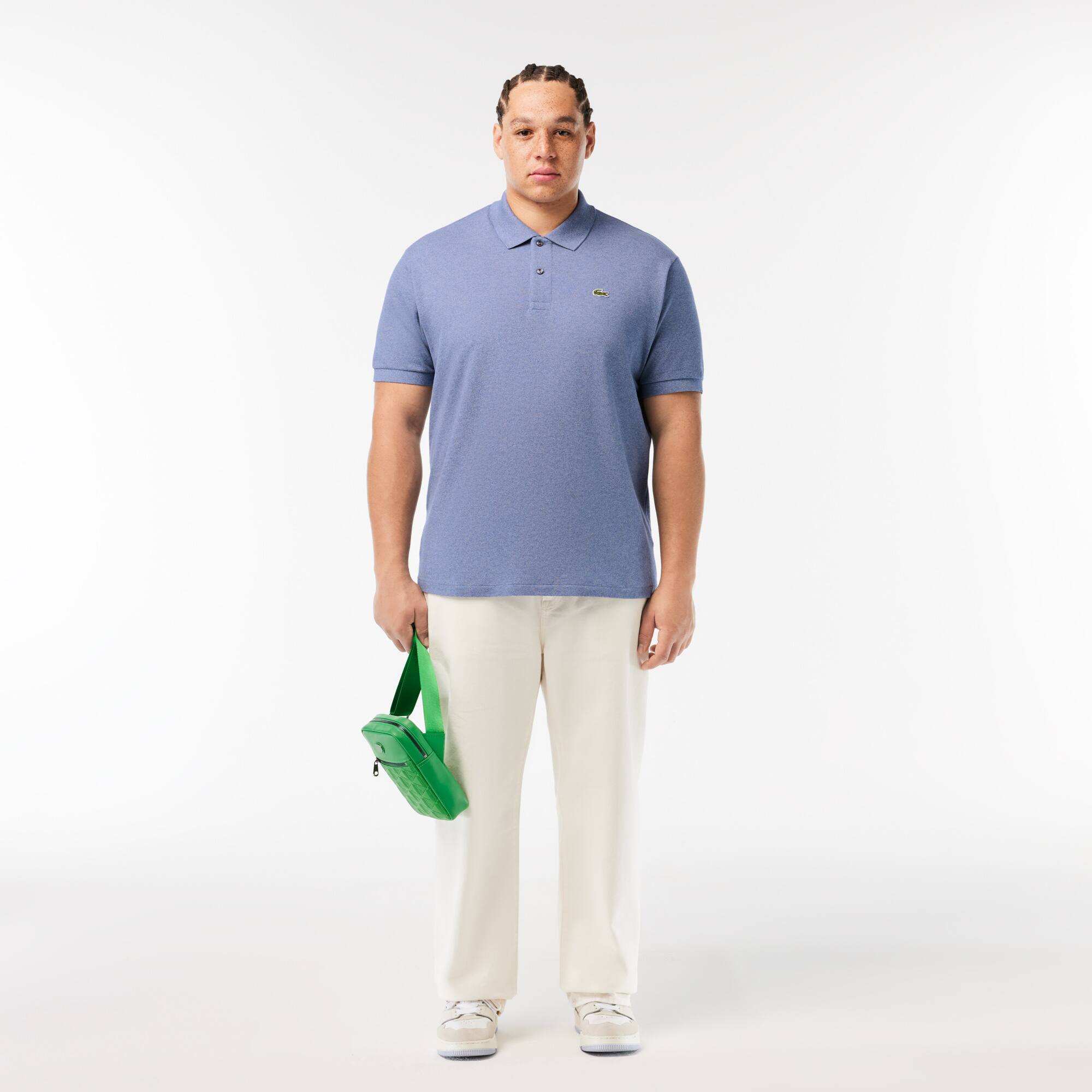 Original L.12.12 Heathered Poloshirt Kurze Ärmel - Blau - Lacoste - Herren