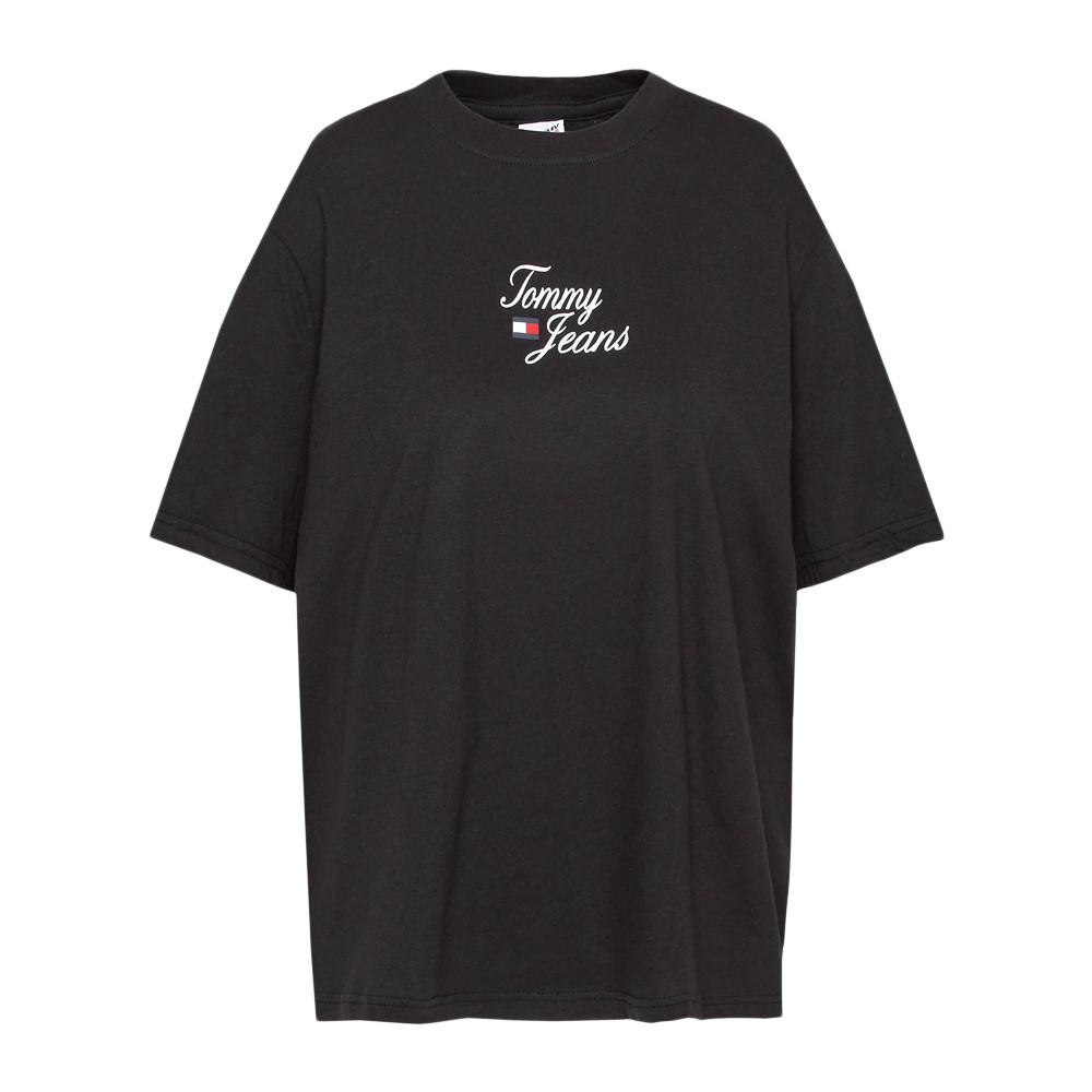Tommy Hilfiger T-shirt Noir Femme Tommy Hilfiger Curve Reg Essentia