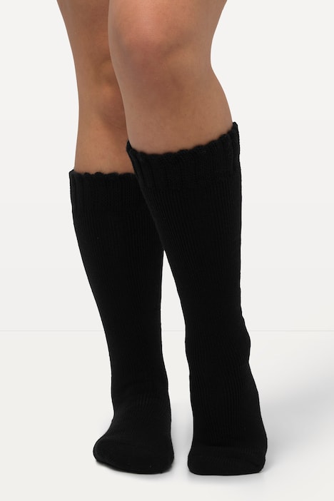 Thermo-Kniestrümpfe, Fleece-Innenseite, weites Bündchen