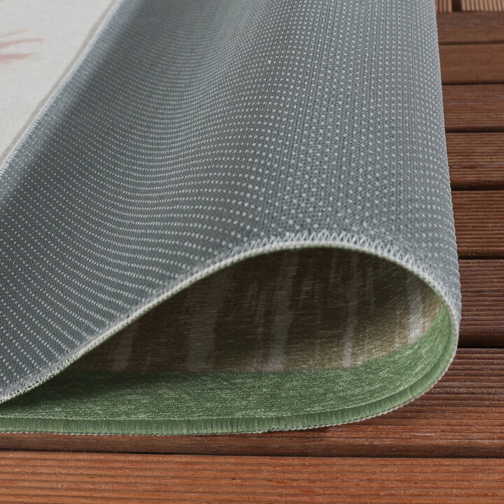 Buitenvloerkleed - Oasis Palm Roze/Groen | OEKO-TEX & Wasbaar