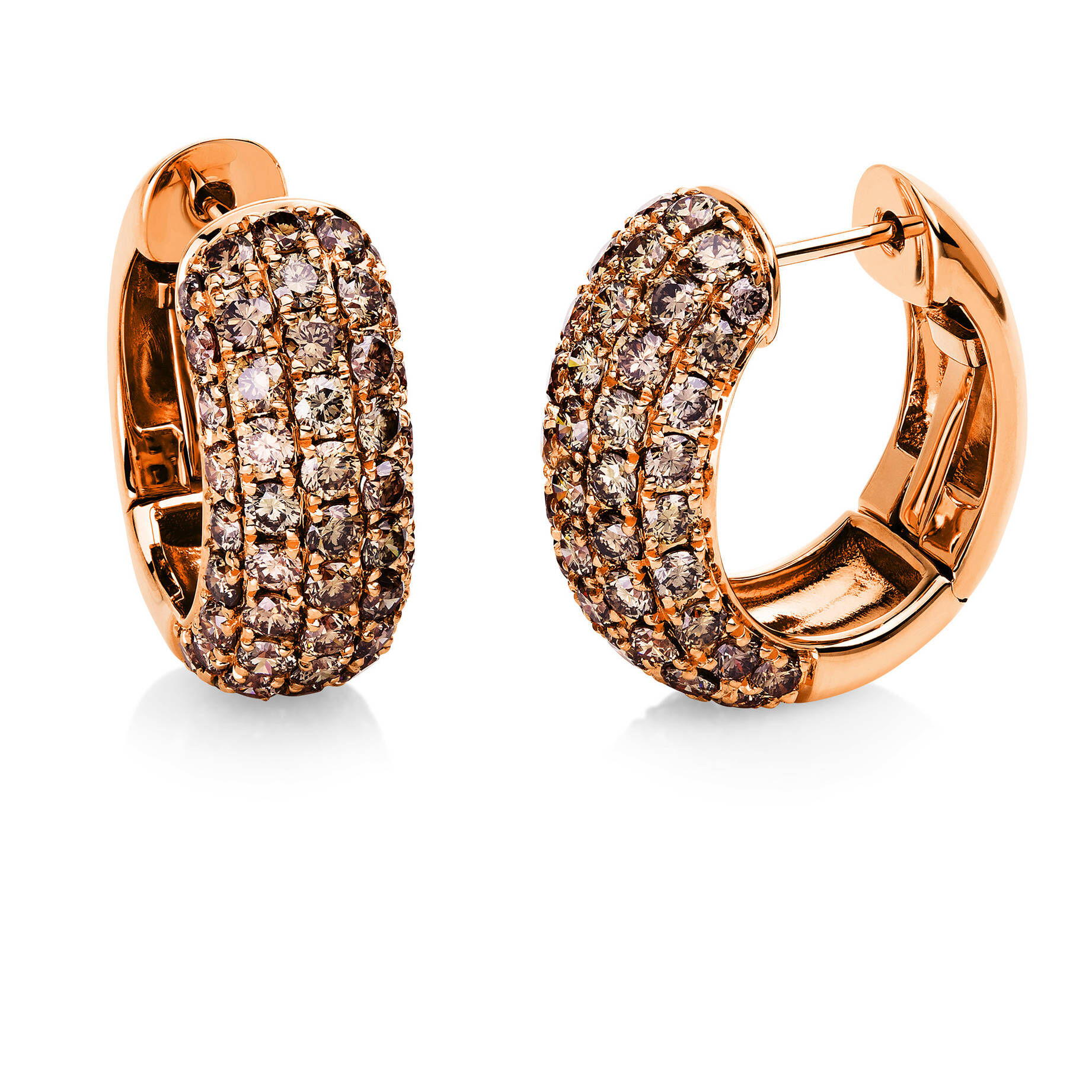 Diamond Group| Damen Pavé Creolen mit Diamantbesatz