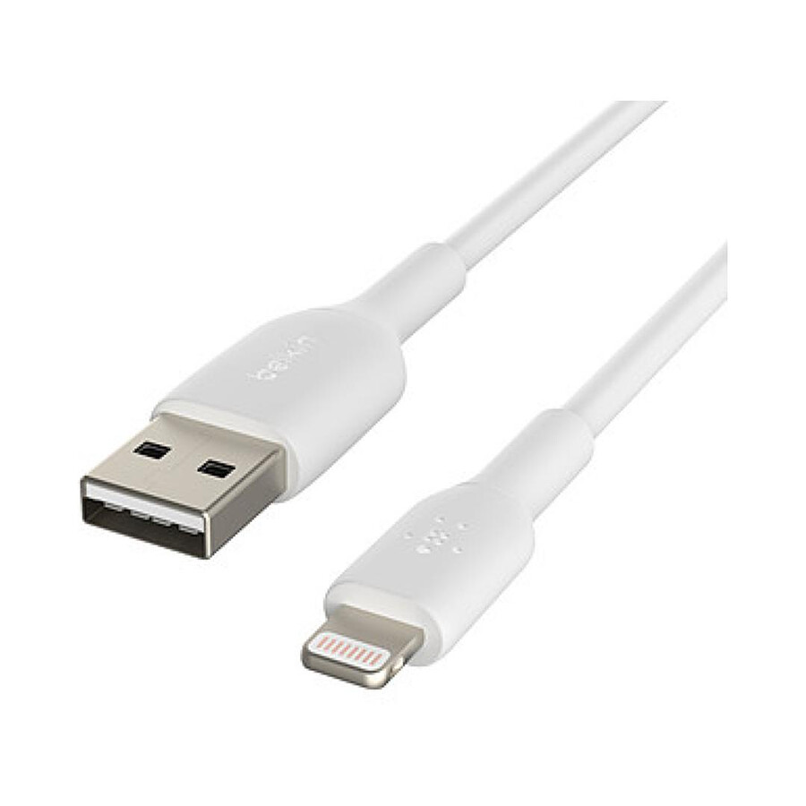 Belkin Câble USB-A vers Lightning MFI (blanc) - 3 m