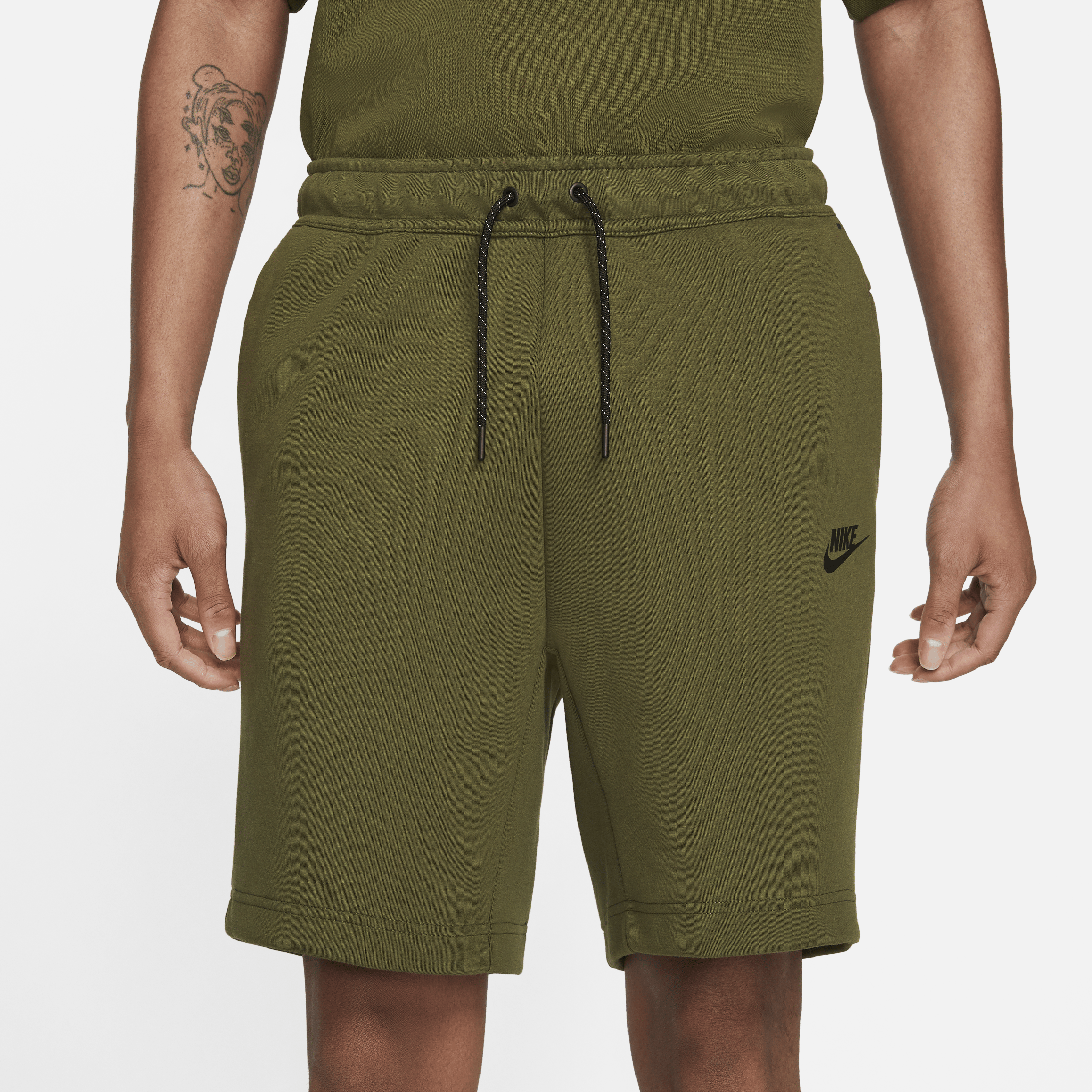 Nike Tech Fleece Short Grün Schwarz F326