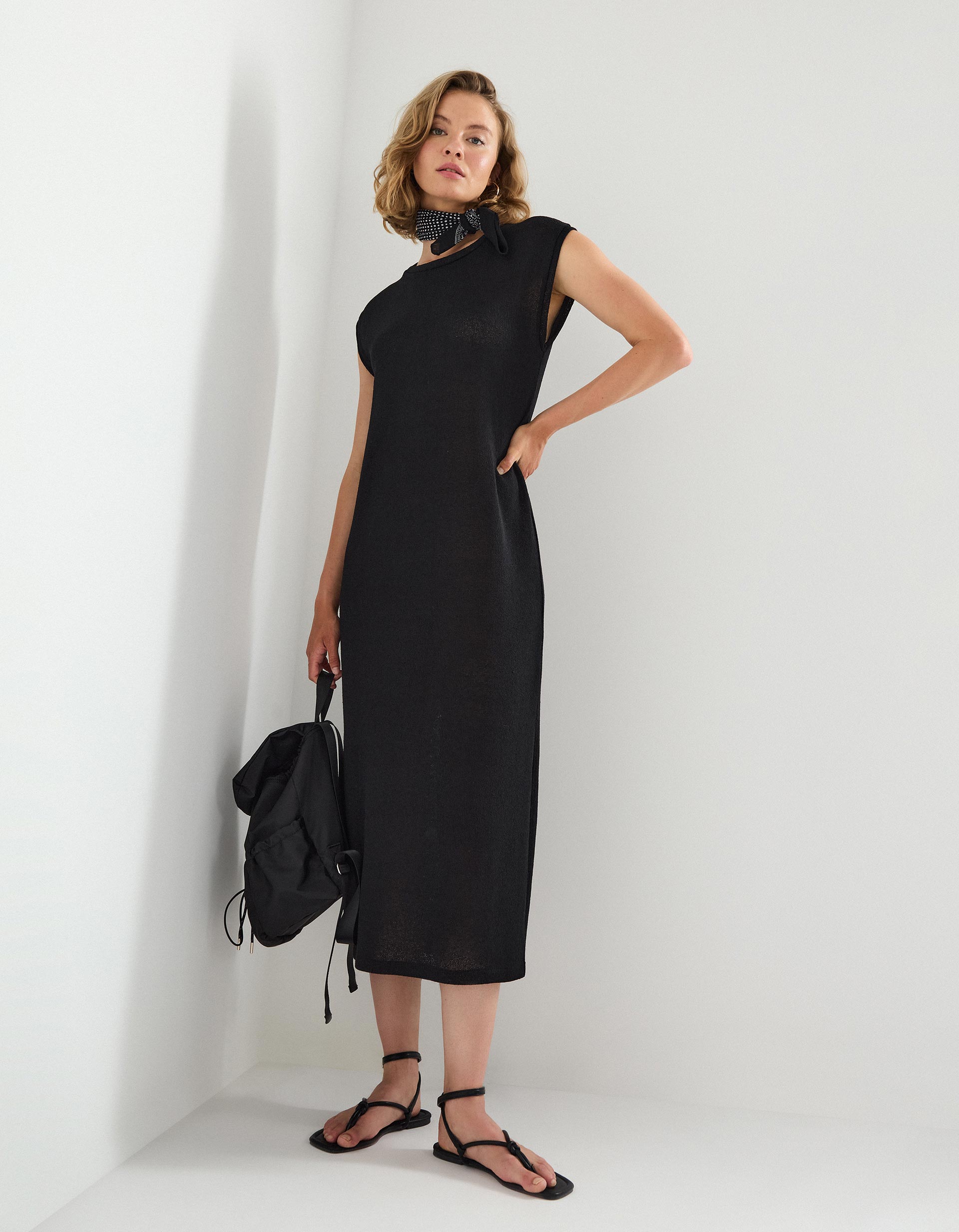 Vestido Comprido, Mulher, Preto
