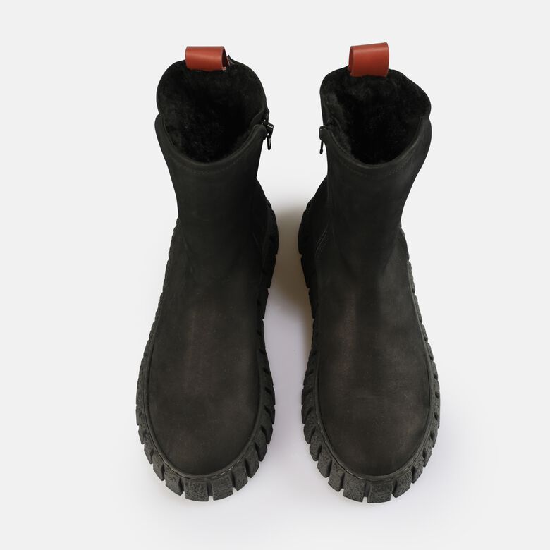 Rampa Zip Warm Bottines, noir