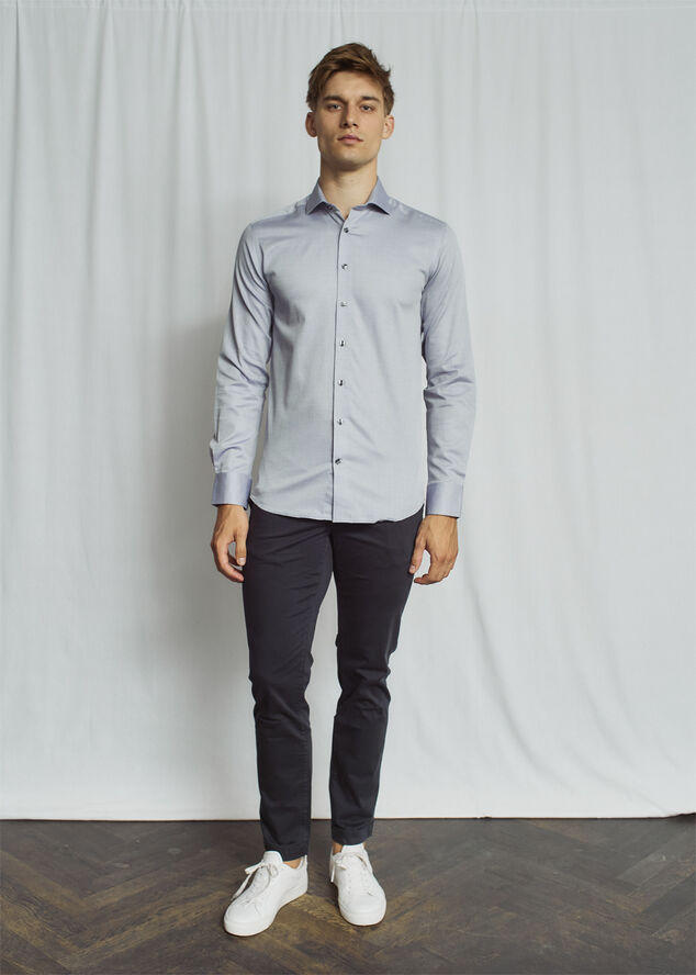 Bruun & Stengade BS Schröder Modern Fit Shirt Blue