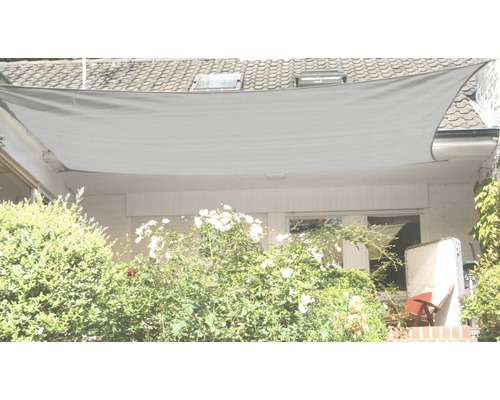Vierkant zonnescherm, zilvergrijs, met regenbescherming, 240x240 cm