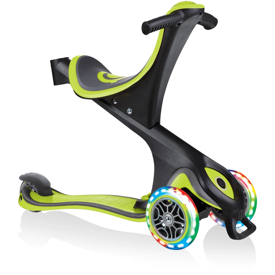 GLOBBER GO-UP COMFORT LIGHTS mit Leuchtrollen, lime grün