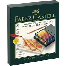 FABER-CASTELL Crayons de couleur POLYCHROMOS,boîte d'atelier
