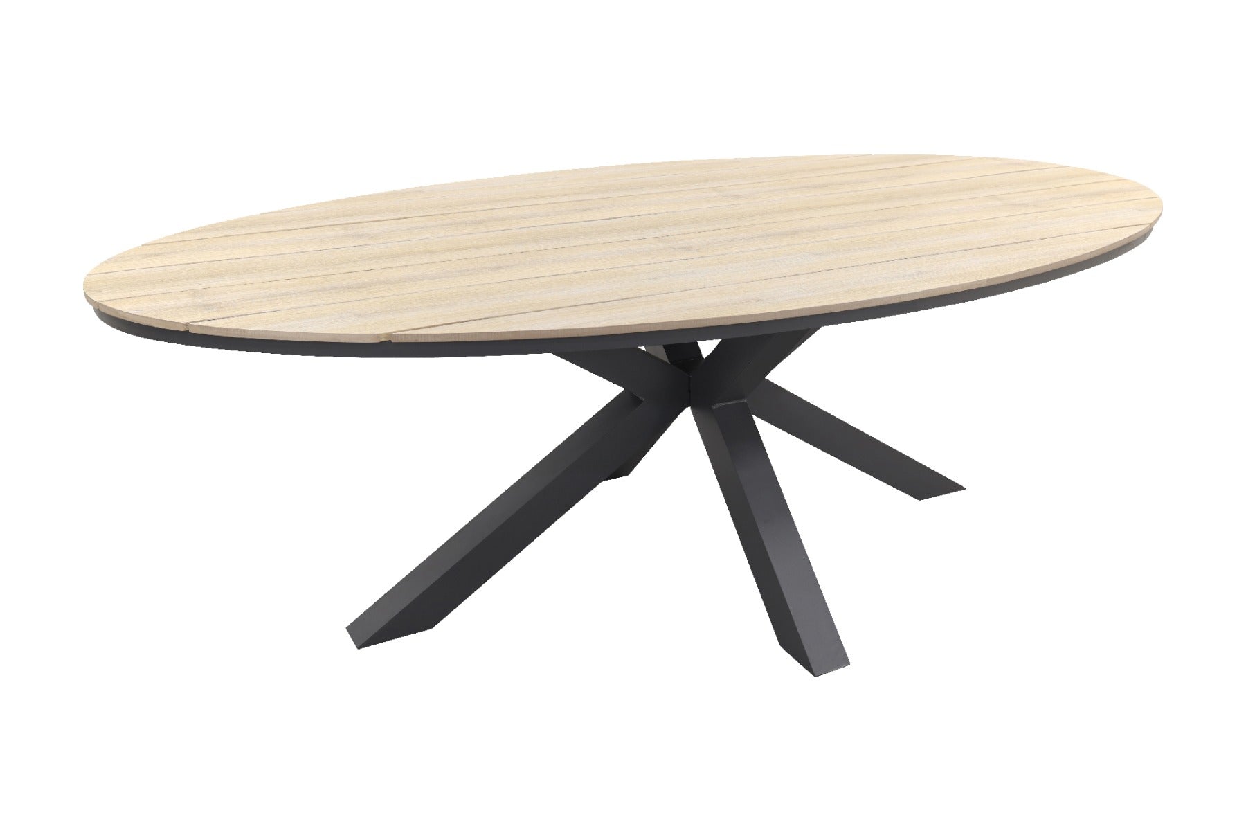 Garden Impressions Jasmine Natural|Edison 220x115 cm. - ovale tuinset