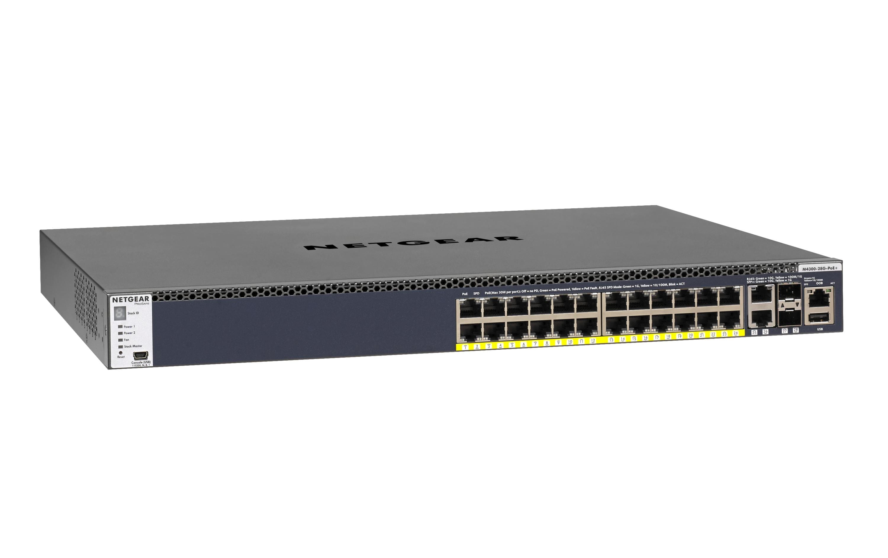 PoE+ Switch M4300-28G-PoE+ 1000W 28 Port<br>28-Port-Managed-Gigabit-L3-Switch, PoE+