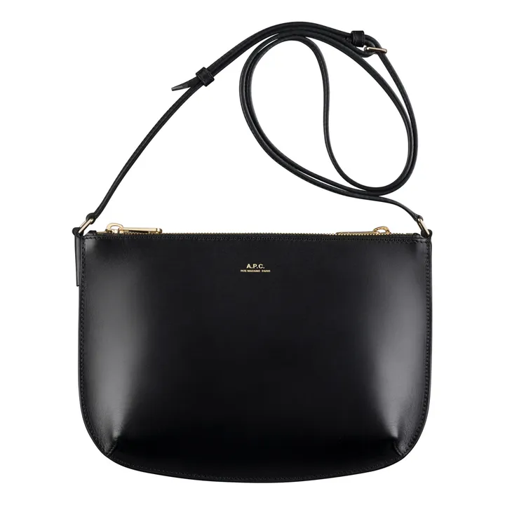A.P.C. Sac Sarah Cuir Lisse | Noir