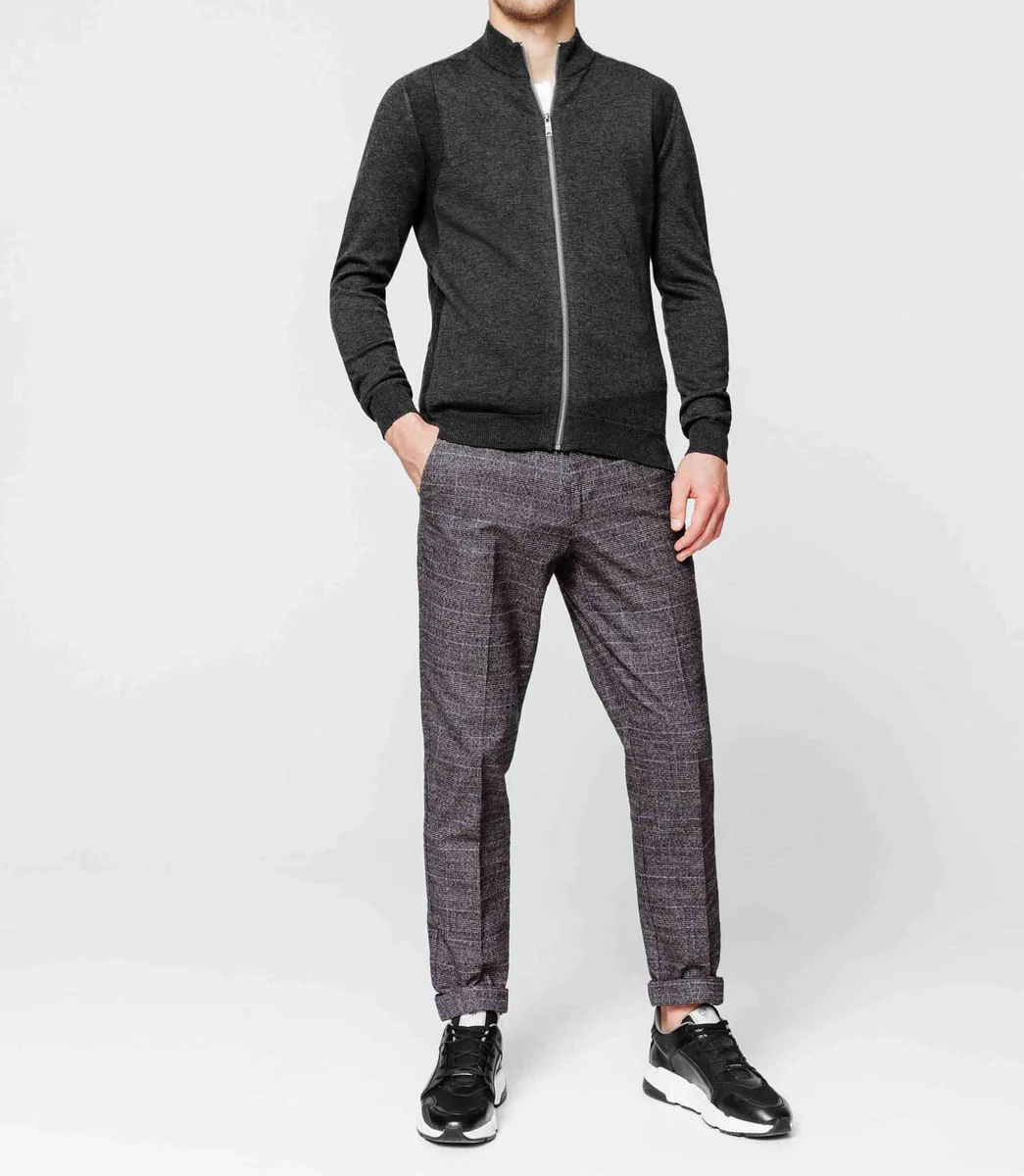 Gilet zippé anthracite