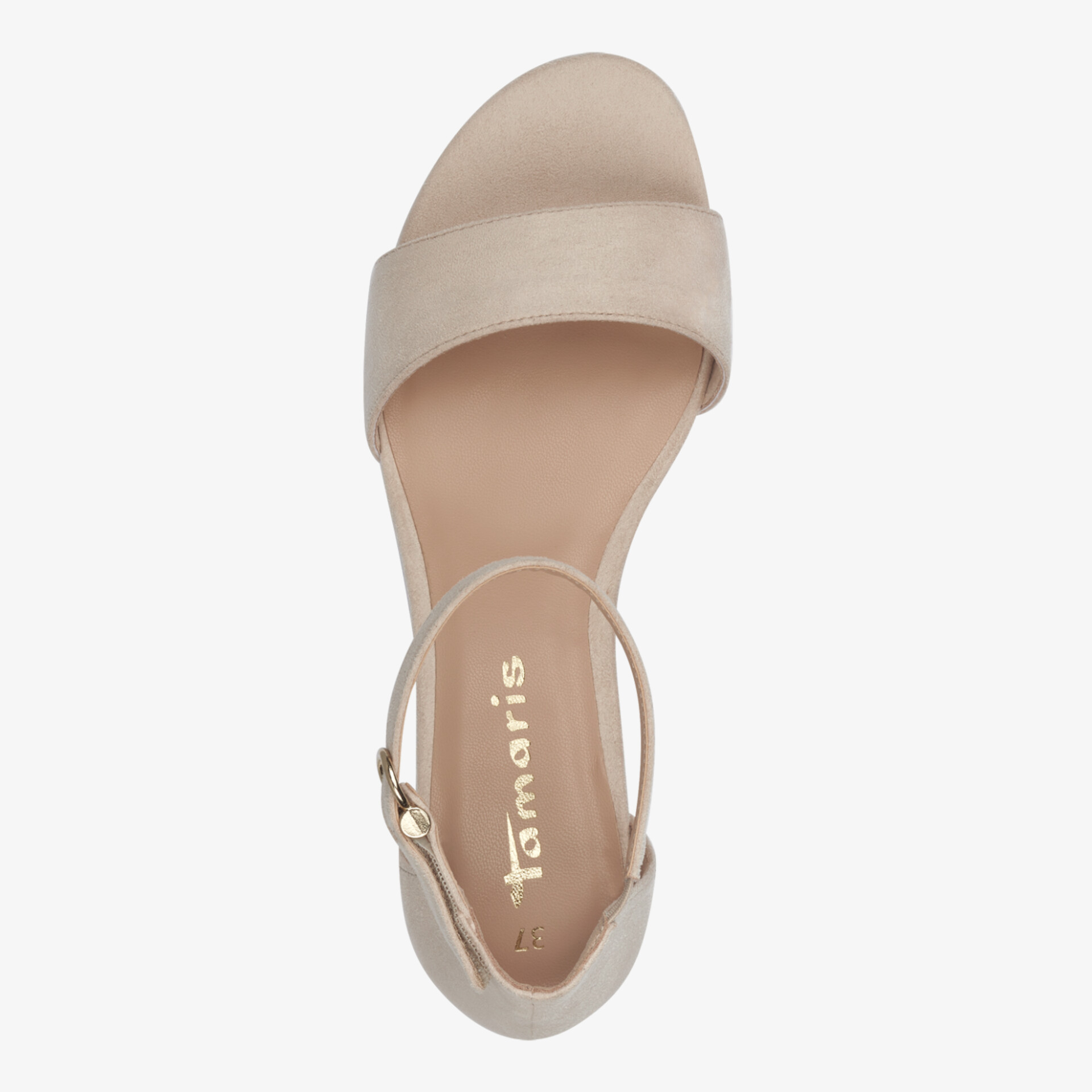 Tamaris Damen Riemchensandalen beige