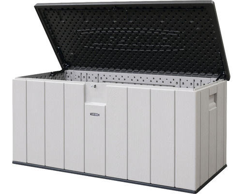 Opbergbox LIFETIME 568l 153 x 72 x 69 cm kunststof metaal lichtgrijs