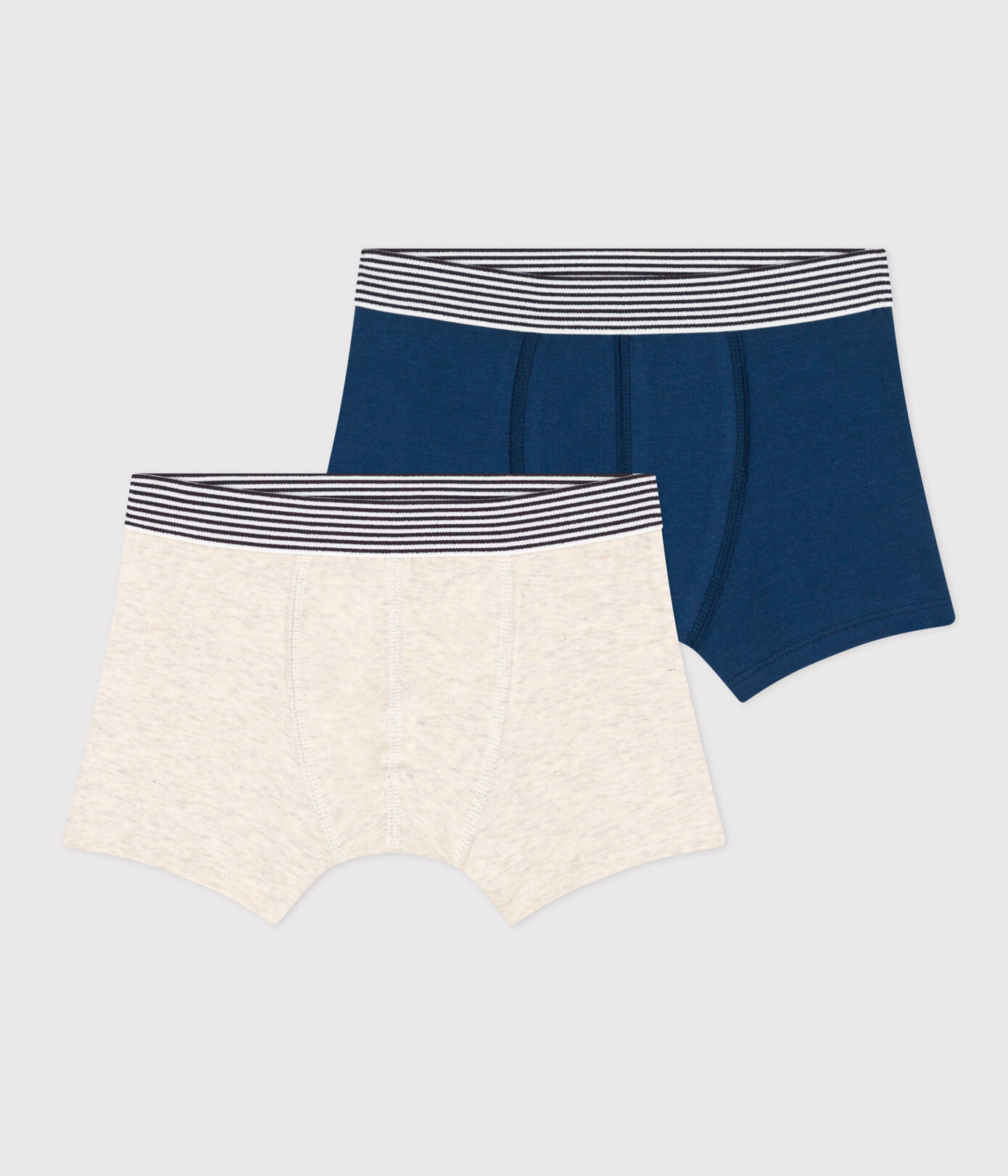 Lot de 2 boxers en coton et élasthanne petit garçon