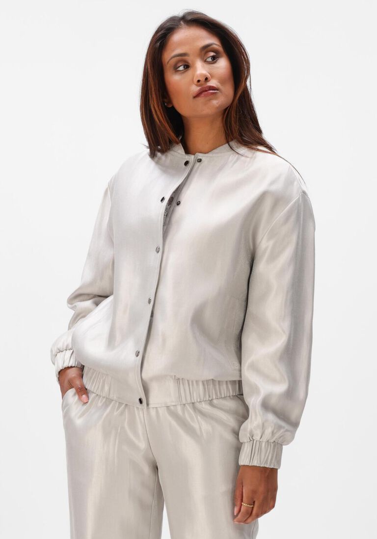 lichtgrijze aimee the label jack joy bomber jacket