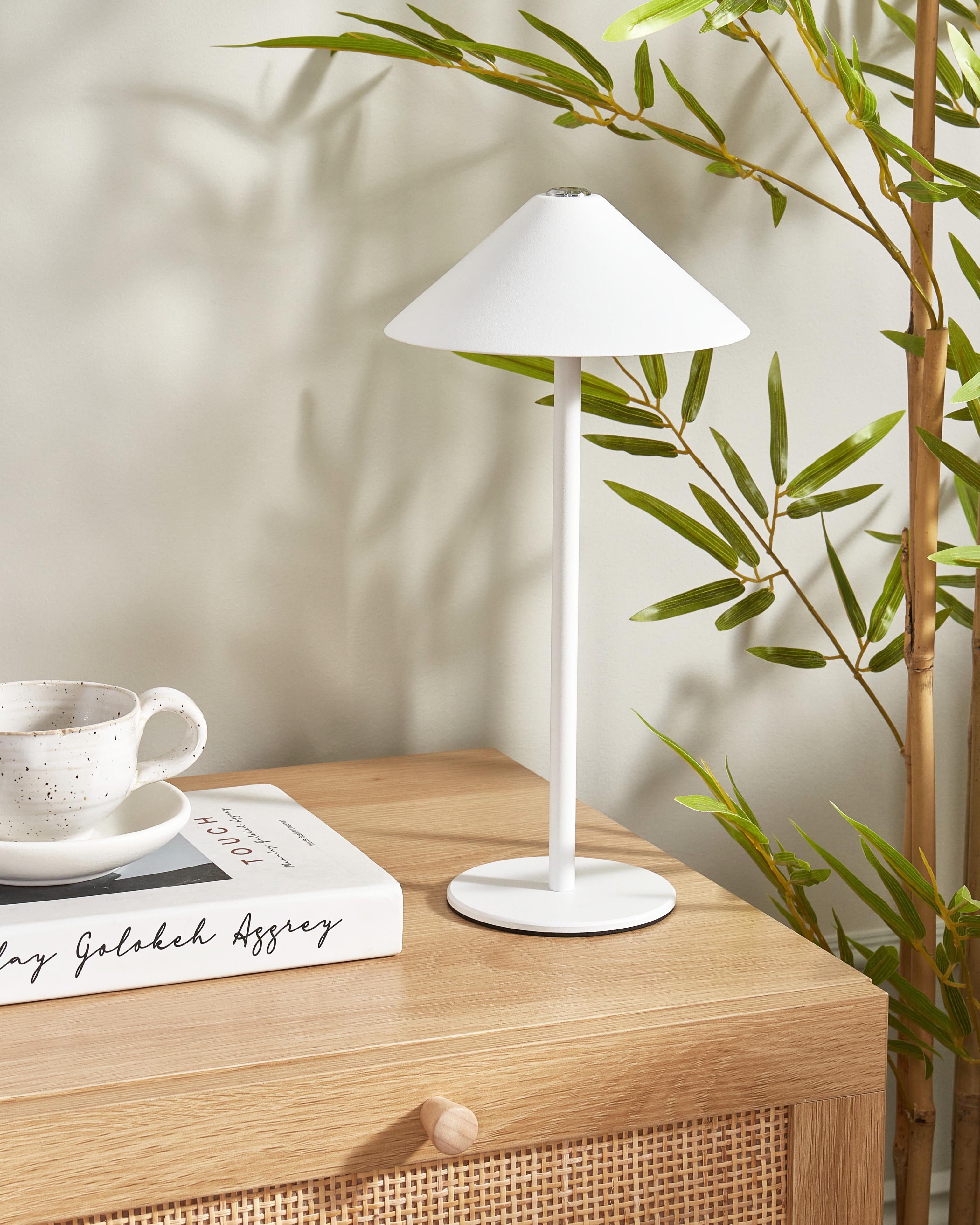 LED draadloze tafellamp FRANCOLI met dimmer Metaal Wit
