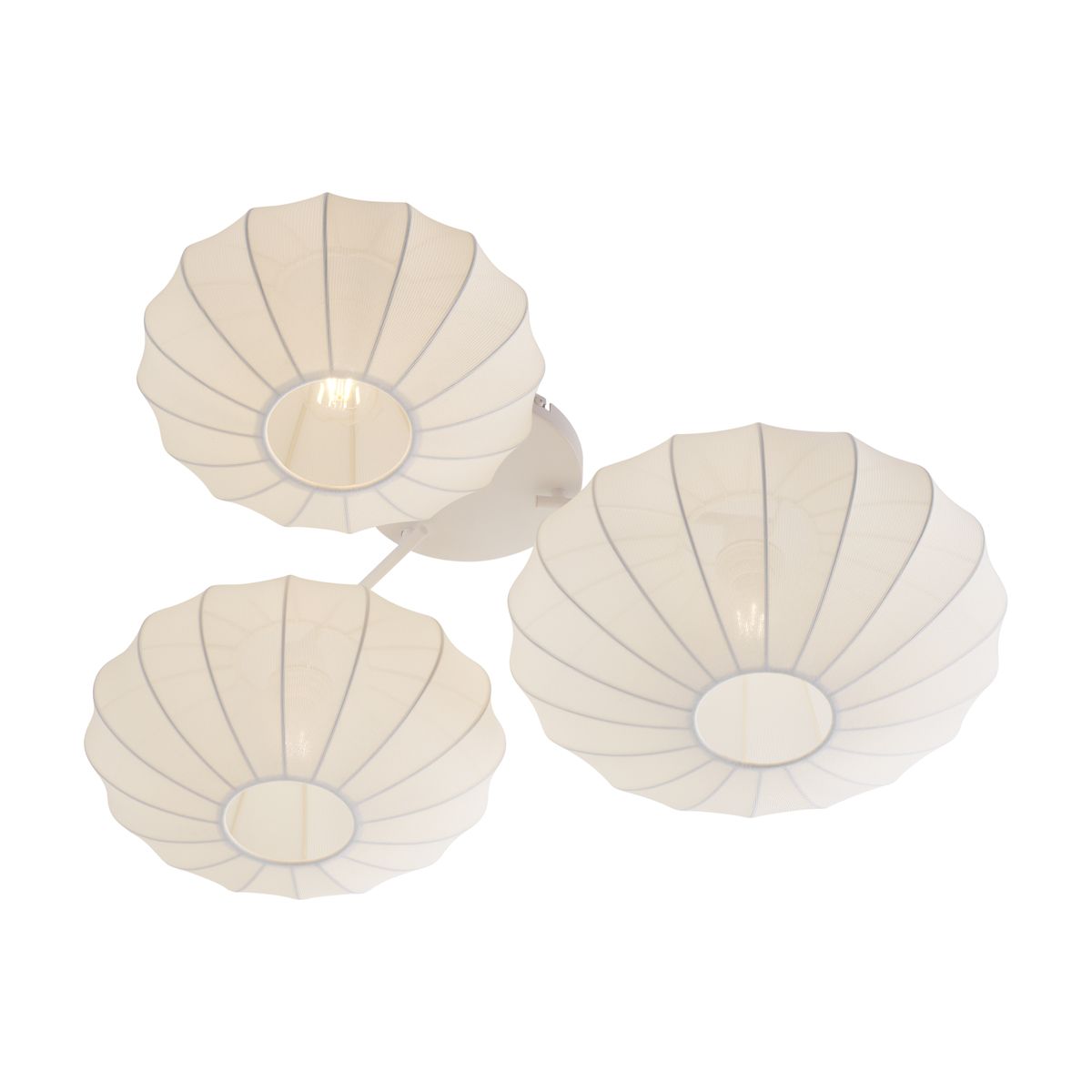Japandi plafondlamp wit 3-lichts - Multi Bida