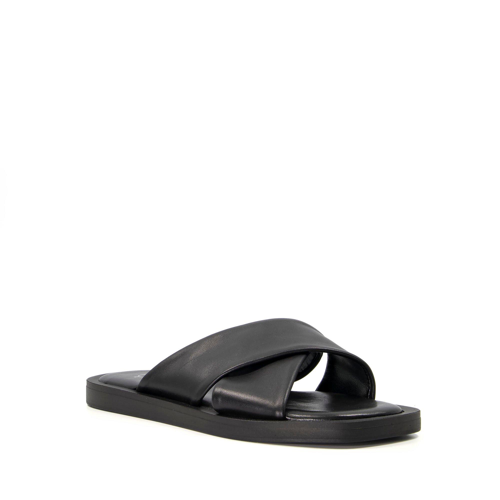 Dune London Licorice Slide Sandals