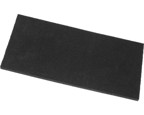 Zwarte celrubberplaat 140x280 mm
