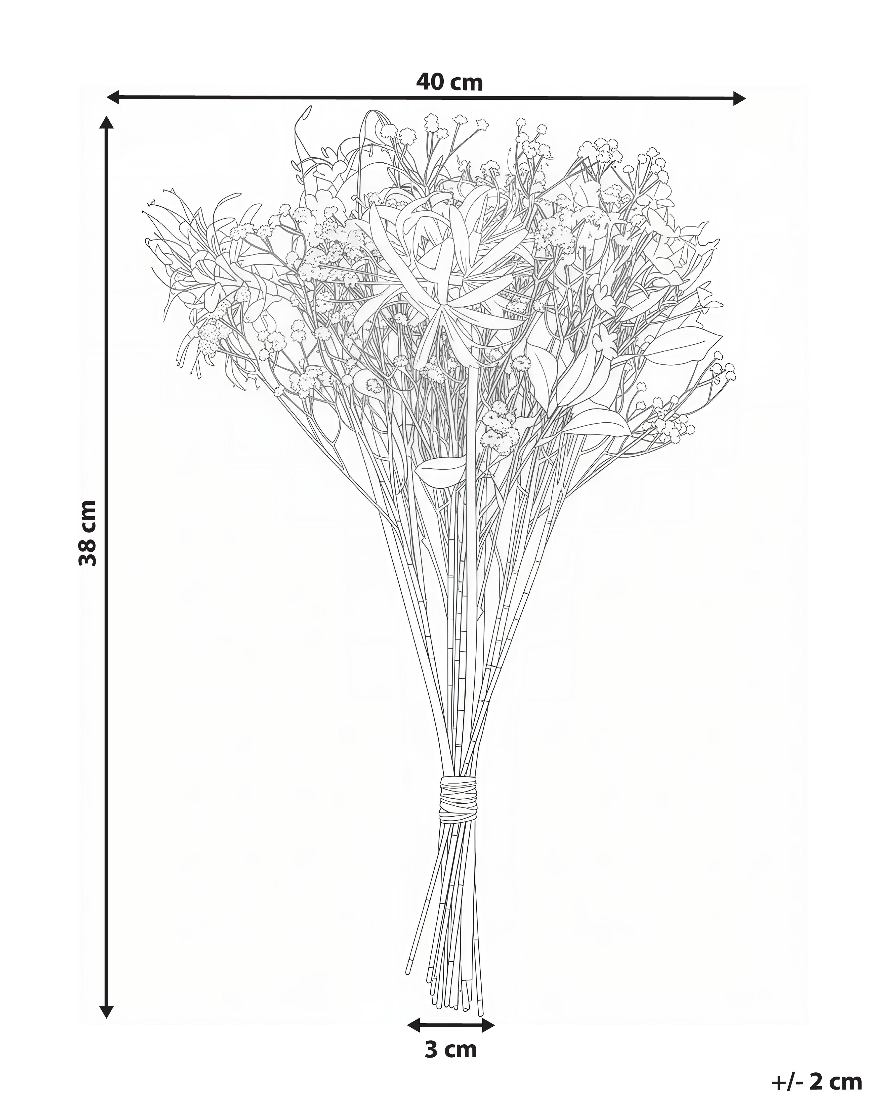 Kunstbloemenboeket VEIROS 38 cm Wit