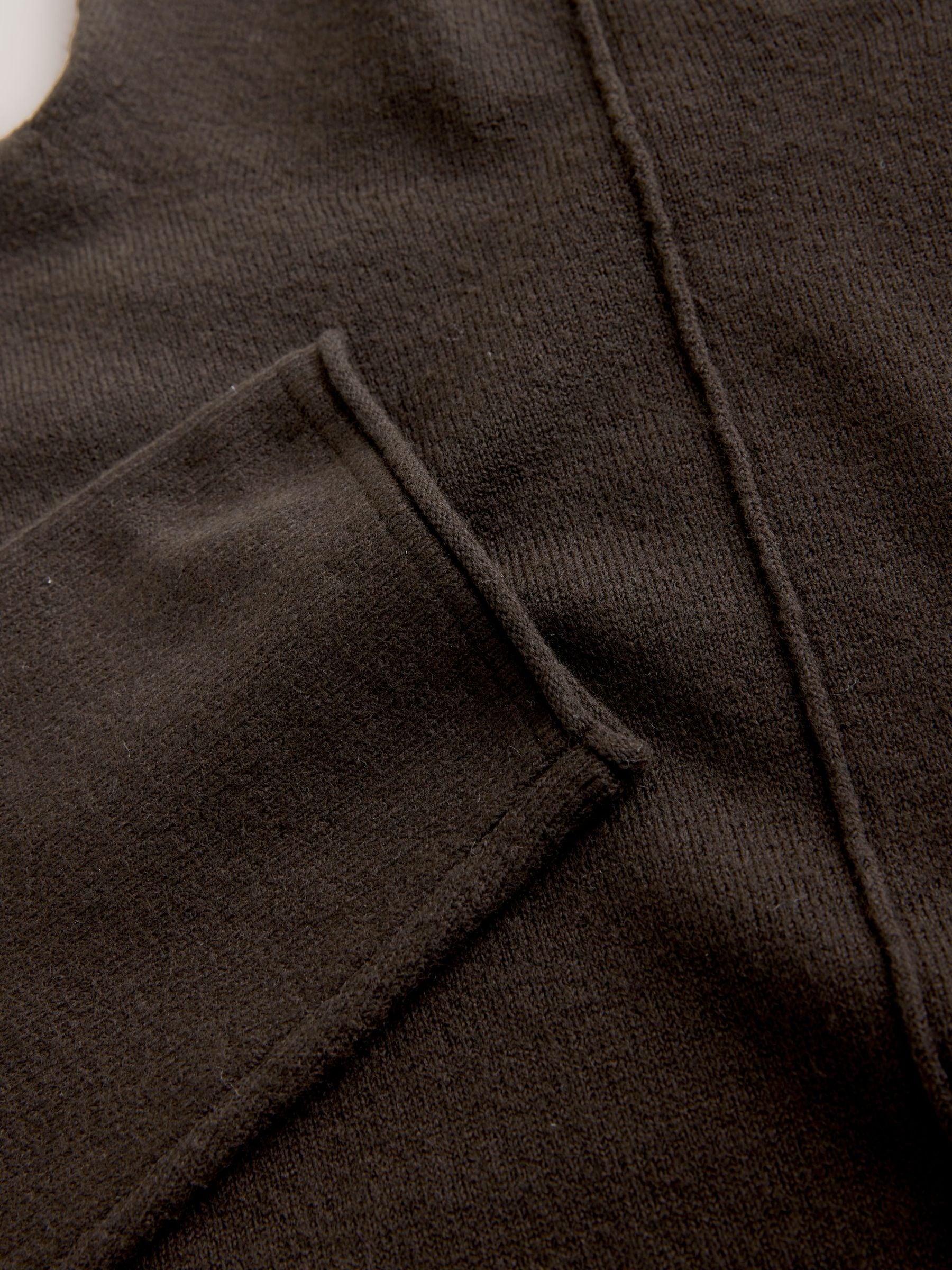 Chocoladebruin - Super Soft Roll Edge High Neck Jumper