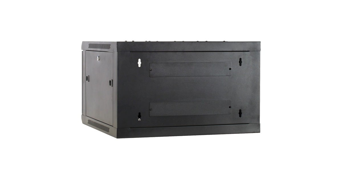 DSI6U wandkast met glazen deur - DS6606 server rack  (Zwart, 600 x 600 x 368mm)