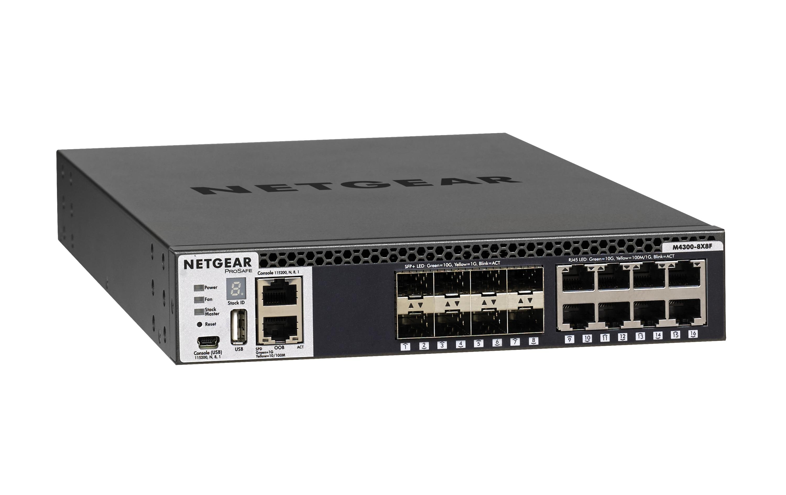 Switch M4300-8X8F 16 Port<br>16-Port-Managed-10-Gigabit-L3-Switch