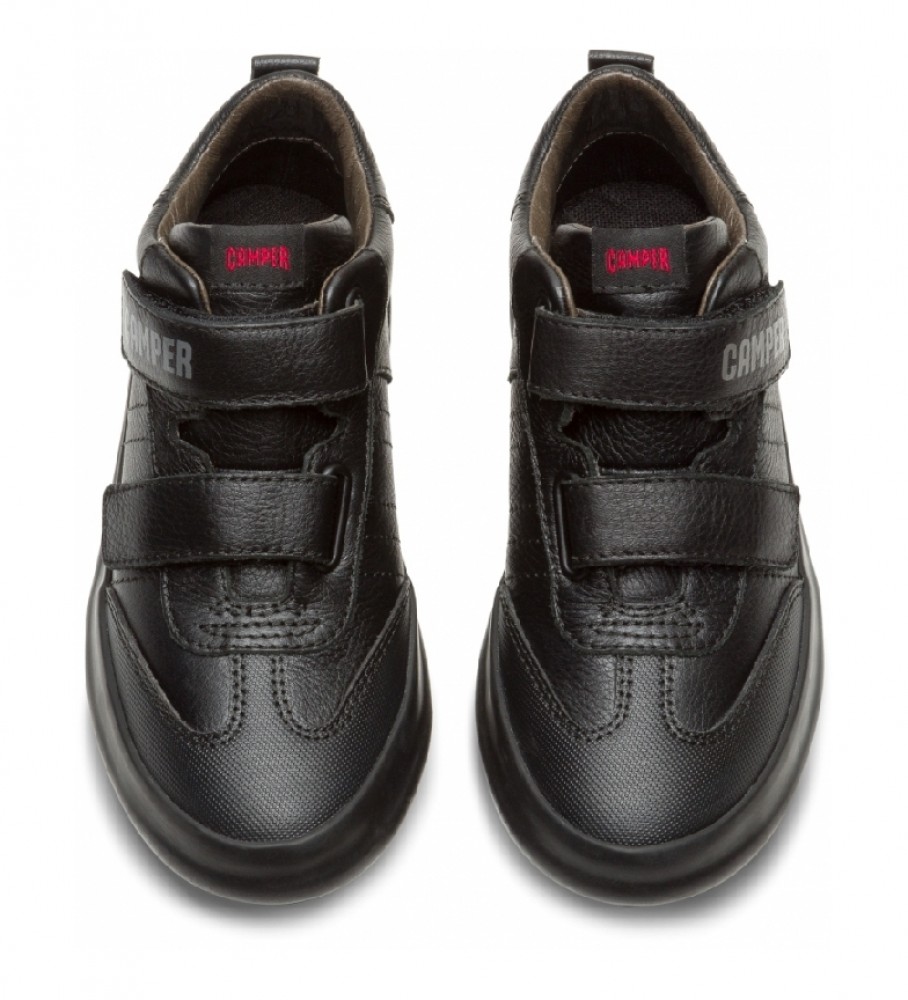 Botas de cano curto Camper Pursuit em couro preto