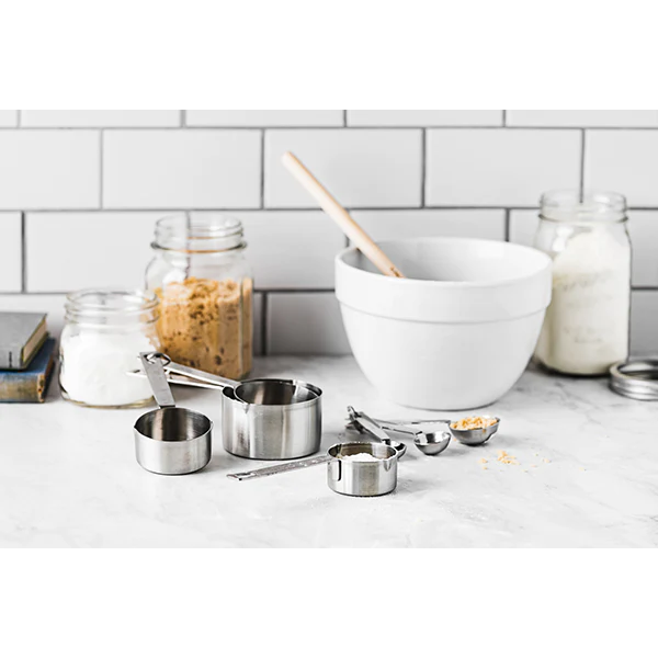 4 pots mesureurs en inox De Buyer