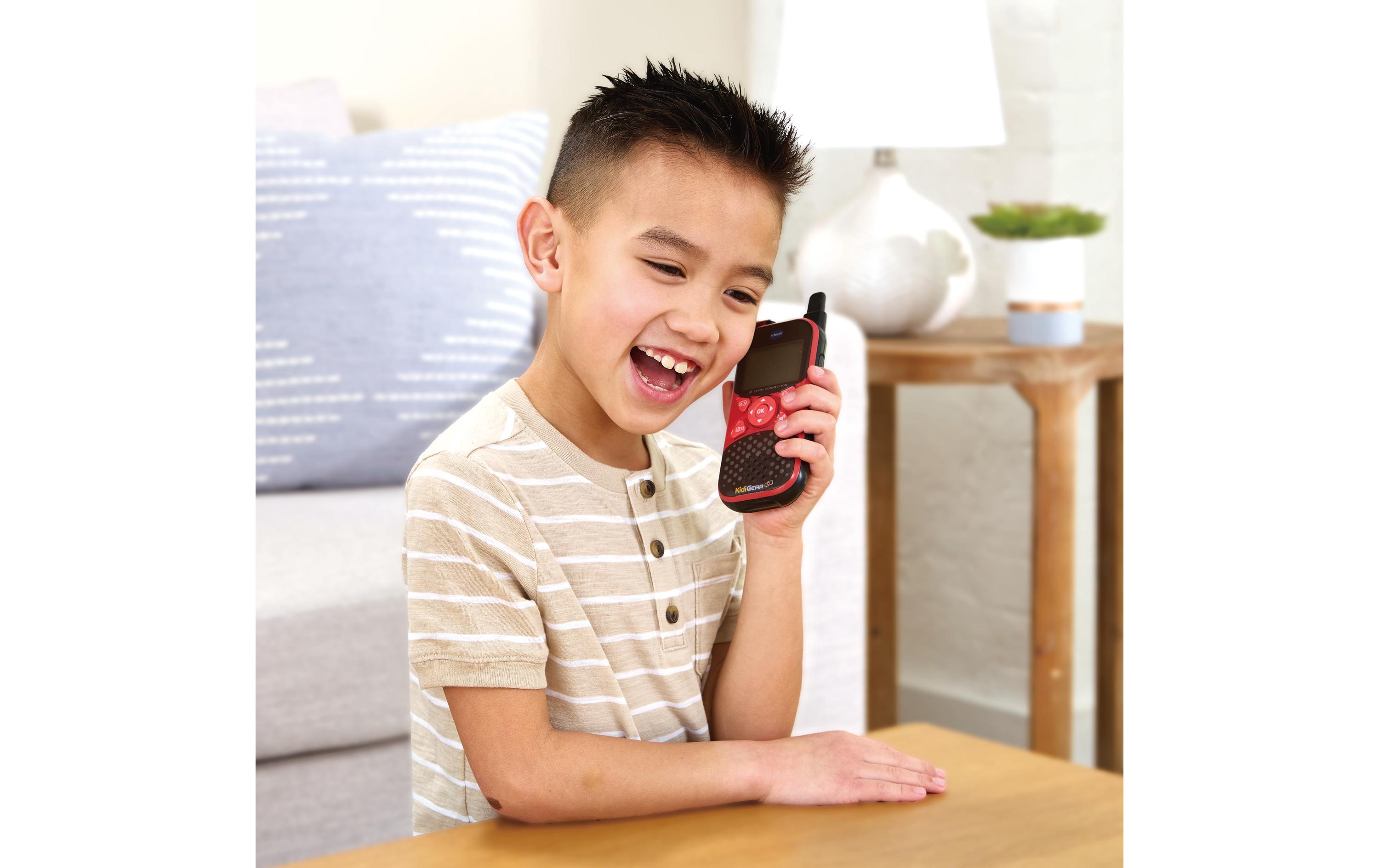 Kidi Talkie Explorer -FR-Walkie-Talkie mit Taschenlampe und lustigen Stimmverzerrungseffekten