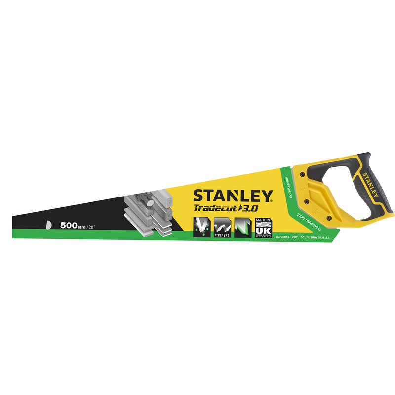 Stanley houtzaag tradecut universal 500mm