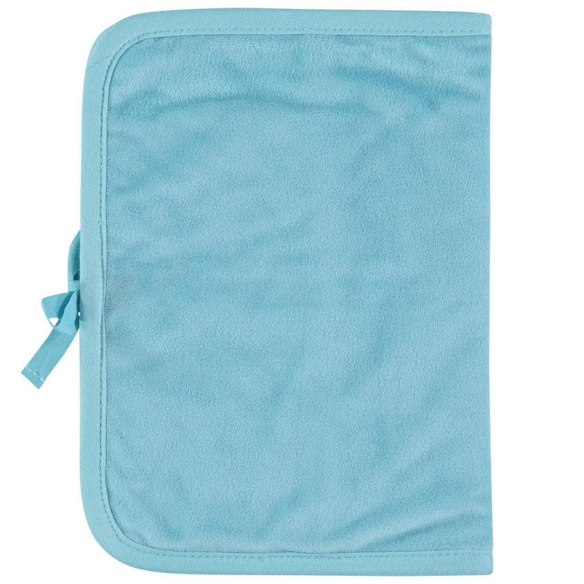 Protège carnet de santé avec animaux de la jungle brodés - Vert