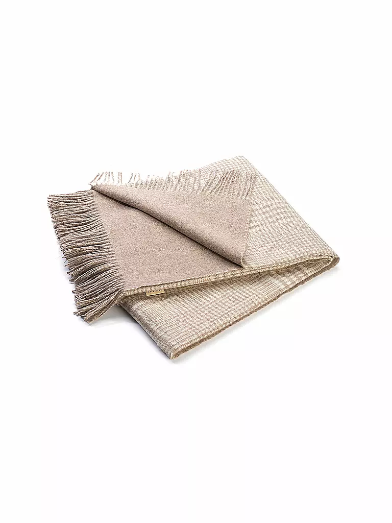 WEICH COUTURE ALPACA Edelhaardecke MATEA 130x180cm Taupe  hellbraun