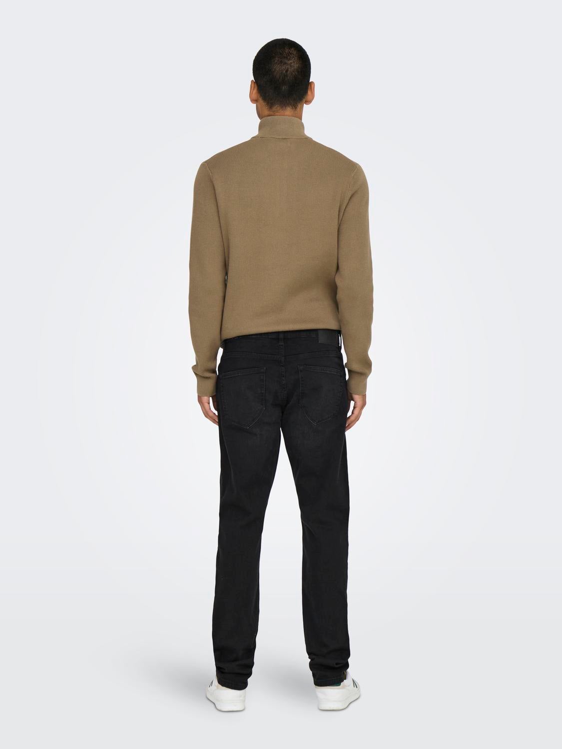 ONSWEFT Mittlere Taille Slim Fit Jeans Black Denim