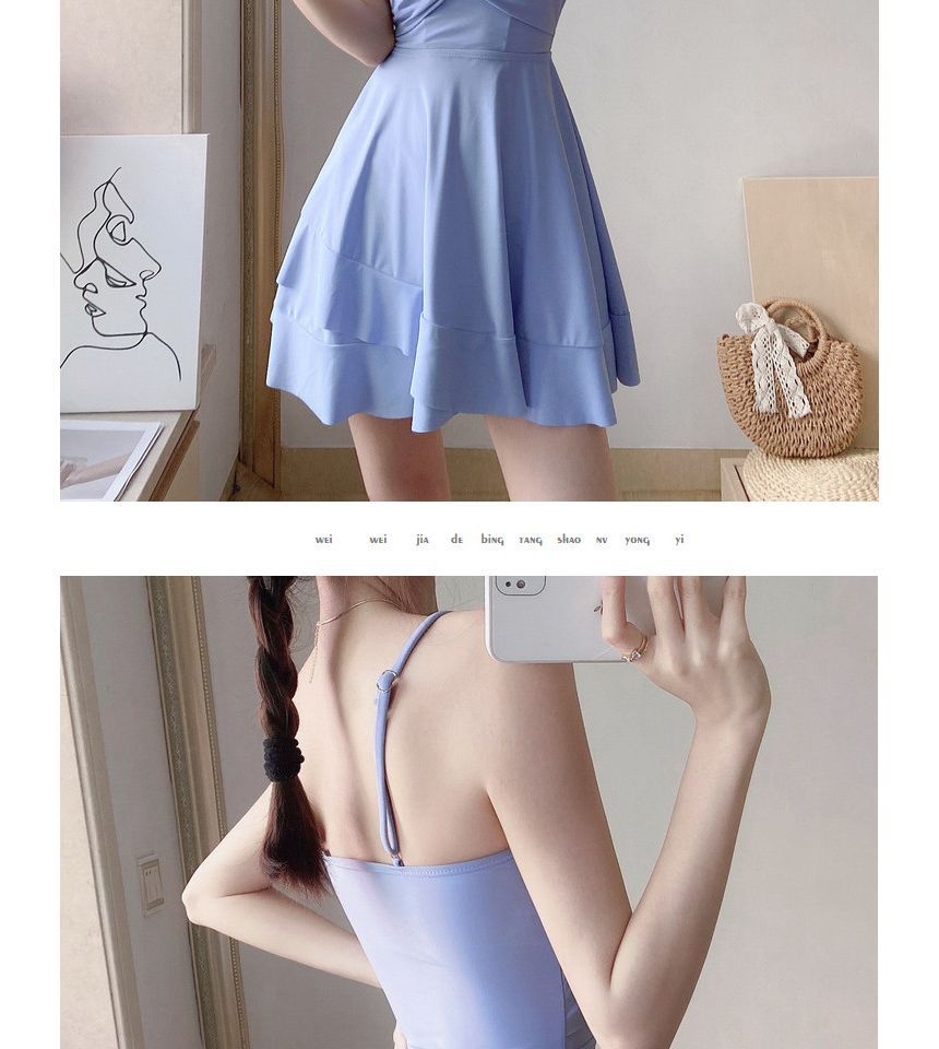 Kansen - Set: Spaghettibandjes effen badjurk + cover-up