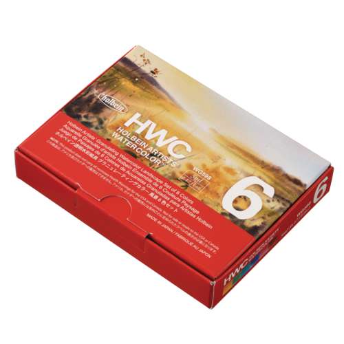 HOLBEIN Künstler-Aquarellfarben 6er-Sets, granulierend