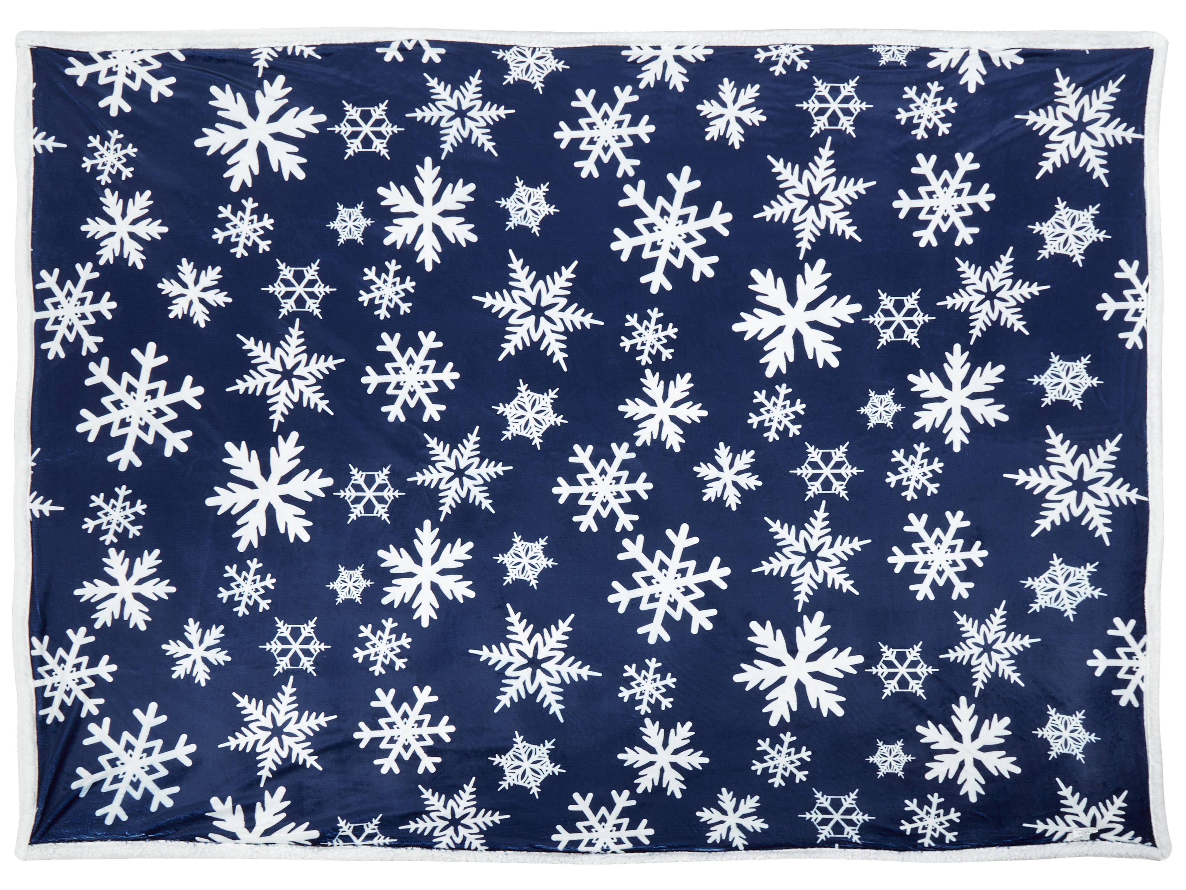 Plaid ANISE 150 x 200 cm Donkerblauw
