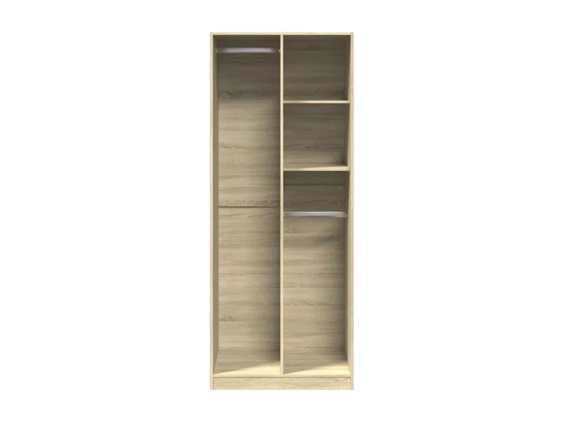 Garde-robe chêne sonoma 80x50x200 cm bois d'ingénierie